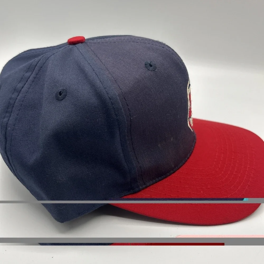 Vintage Cleveland Indians Chief Wahoo MLB Baseball Annco SnapBack Hat Cap
